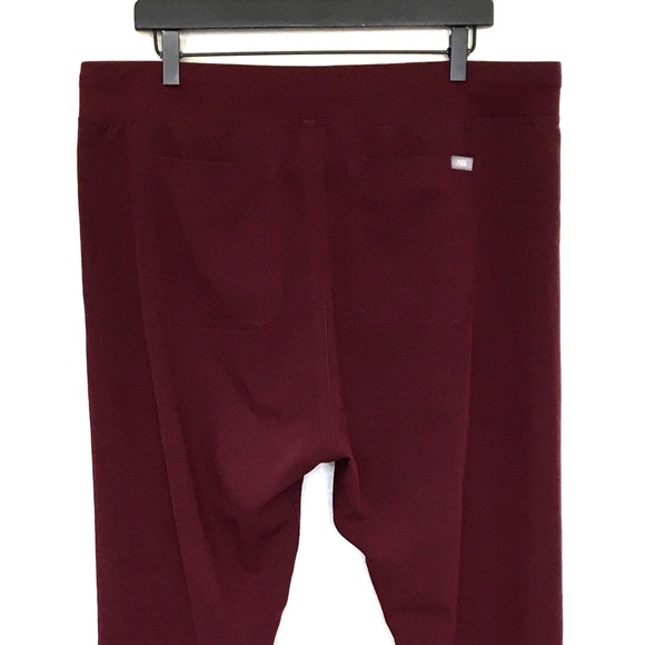 Figs Women's Burgundy Pants - Picture 7 of 9